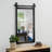 Modern Farmhouse Distressed Metal Rectangle Barn Door Style Wall Accent Mirror