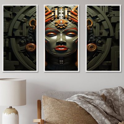 Mystique masque africain Songye Power II - Masque africain, art mural