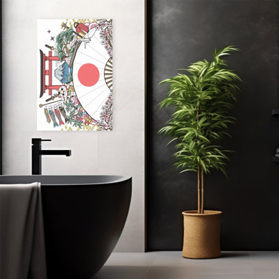 Contemporary Art Abstract Contemporary Cat Fish Flower Landscape Wall Art