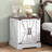 Farmhouse Nightstand with Adjustable Shelf-375297776