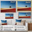 «Sunset Road Landscape», reproduction sur toile-97031986-97031987