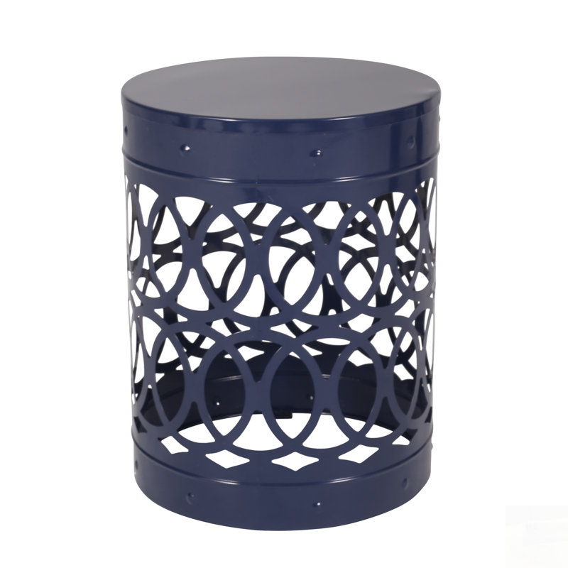Ensemble de tables d'appoint modernes en métal d'extérieur avec un design élégant en fer et un cadre thermolaqué durable, parfait pour le patio ou le salon