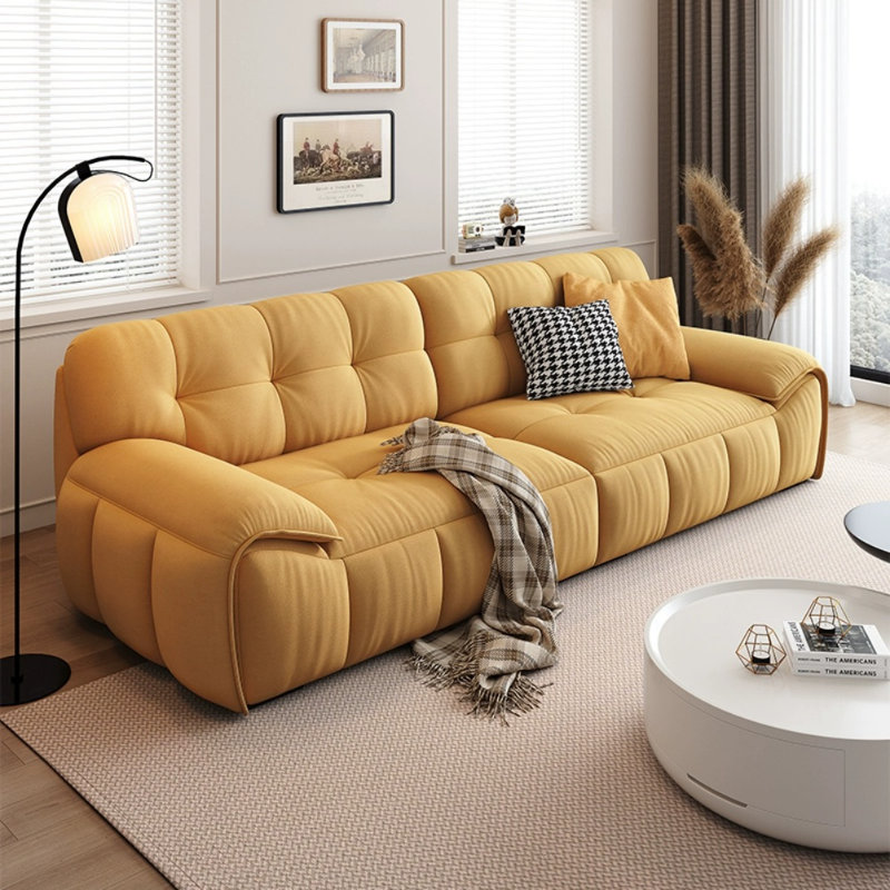 Canapé simple et décontracté moderne, Jaune