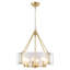 Lustre cylindrique moderne à 6 lumières avec abat-jour en verre 19,69 po à intensité variable-2004979615