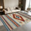 Tapis à rayures géométriques 1 pièce Southwestern Aztec