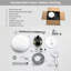 Fixation murale circulaire avec valve brute-74877371