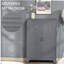 Organisateur de rangement industriel en acier HOMcom gris