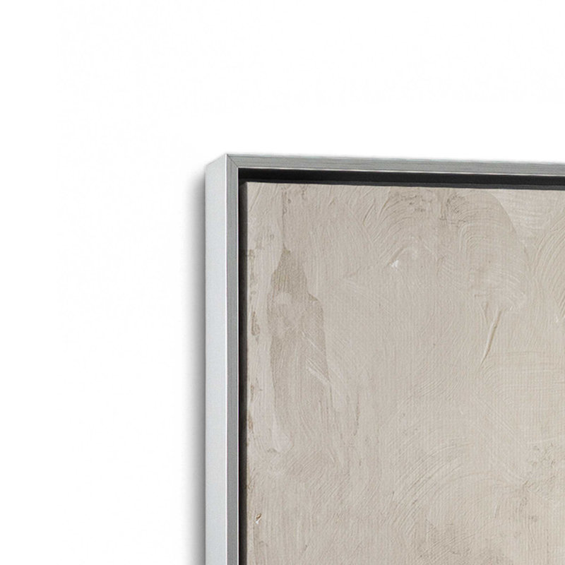 Impression sur toile Fresco's Silent Tale II, Cadre flottant en chrome poli, H 18,75 po x l 12,75 po x P 1,75 po