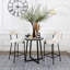 Caroleen Upholstered Counter Stool with Metal Frame