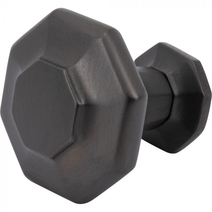 Palazzo Length Geometric Knob, Oil Rubbed Bronze, 1  3/16"