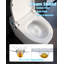 Toilettes bidet intelligentes monoblocs avec ouverture automatique, chasse d'eau automatique et siège chauffant