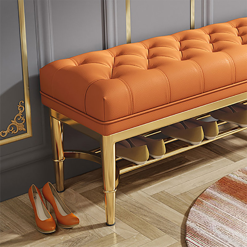 47.2 Multi-functional Shoe Bench, Orange
