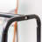 IRIS Metal garment rack with wood shelf-980093205