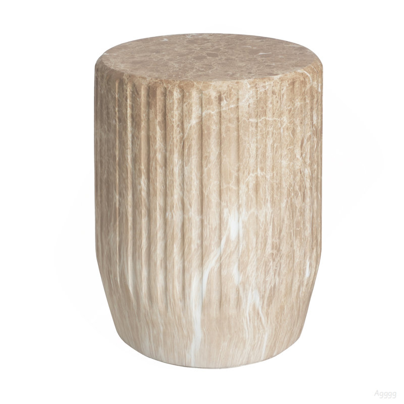 Table d'appoint d'extérieur sculptée Cicci, Doré