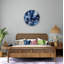 Horloge murale en verre trempé bleu Agate, horloge décorative moderne, horloge d'art abstrait, horloge murale unique-1598754318-1598754319
