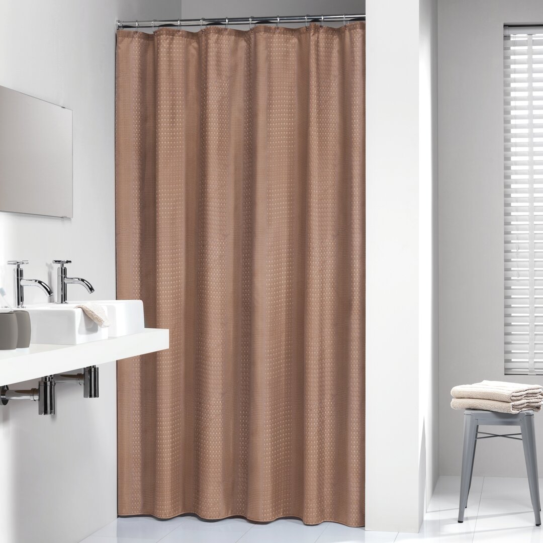 Relative Shower Curtain white,brown