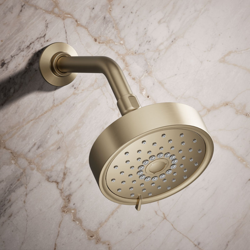 Kohler Purist 1.75 Gpm Multifunction Wall Mount Showerhead, Three Spray Settings, 5.5" High Pressure Spray Head