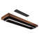 Hustler 1 - Light Black/Dark Walnut LED Pool Table Lights Pendant