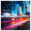 Art mural en verre trempé sans cadre City Lights - 50 po x 50 po