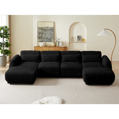Clermeau 6 - Piece Upholstered Sectional