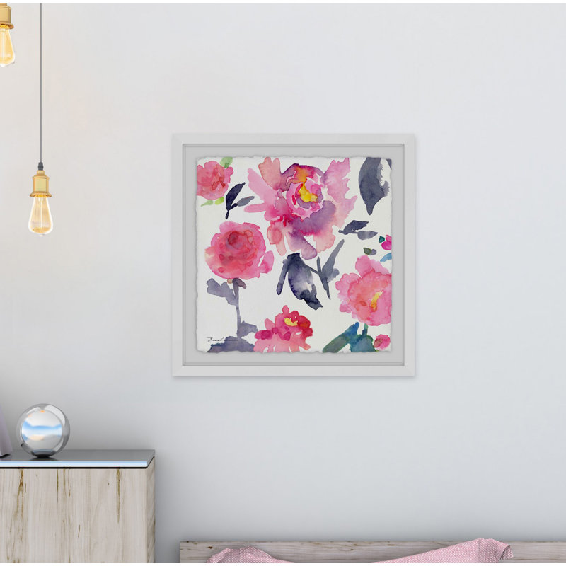 " Pink Peonies " by Evelia, 24" H x 24" W x 1.5" D