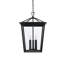 Luminaire suspendu d'extérieur Miyashiro en noir-286296482