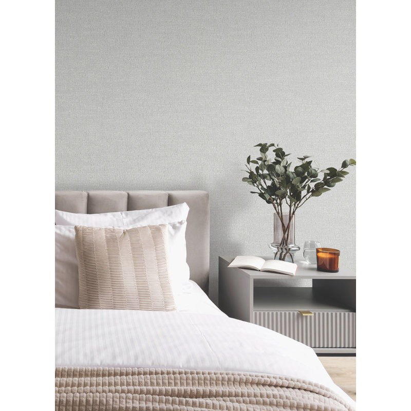 Papier peint en tweed gris Highland, Gris