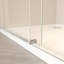 Porte de baignoire coulissante sans cadre 56-60 "x 66" avec verre trempé transparent-120138008