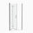 1 3/8" Adjustment,Universal Pivot Shower Door, With 1/4" Tempered Glass Finish-114613443