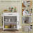 Sicilee Kitchen Cart with Manufactured Wood Top-1104807366