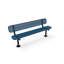 Banc COATEDOUTDOORFURNITURE, violet, perforé, 1,83 m, avec dossier, surface-1601892-187668227