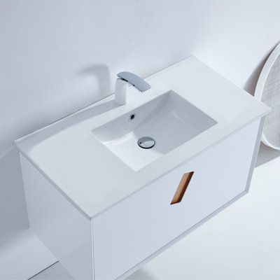 36'' Single Bathroom Vanity with Resin Top