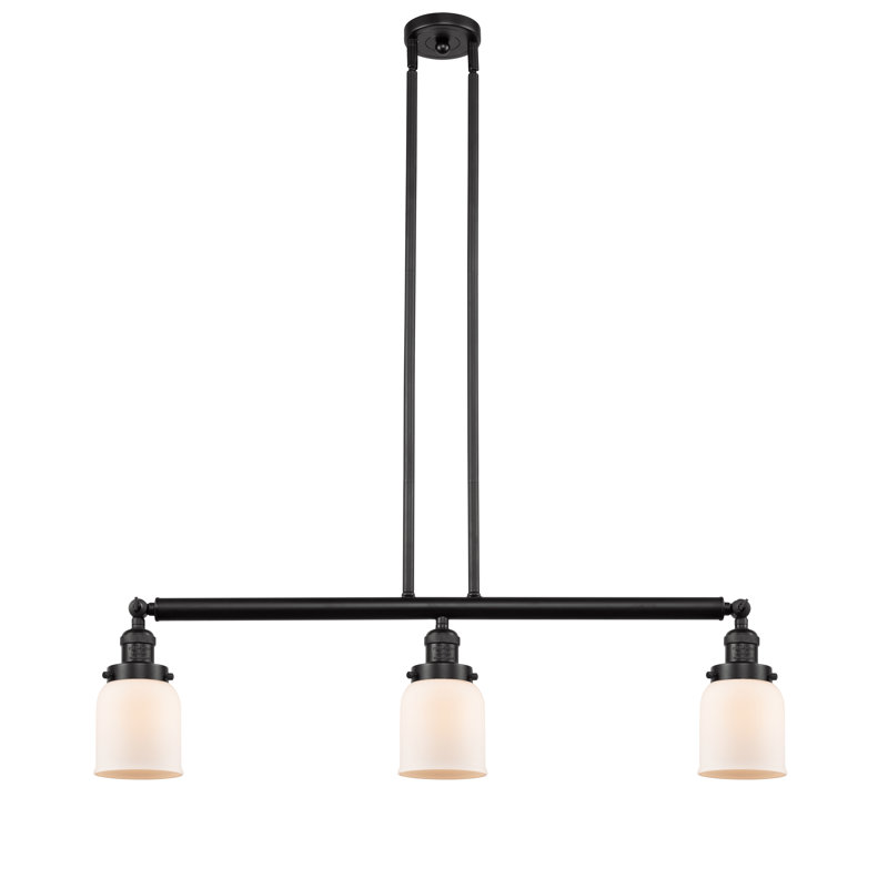 Tom 3 - Light Kitchen Island Pendant, No Bulb Included, Matte White Cased, Oil Rubbed Bronze