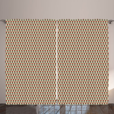 Semi Sheer Curtain Pair