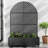 Arch Metal Planter Box with Trellis with Wheels-581521533