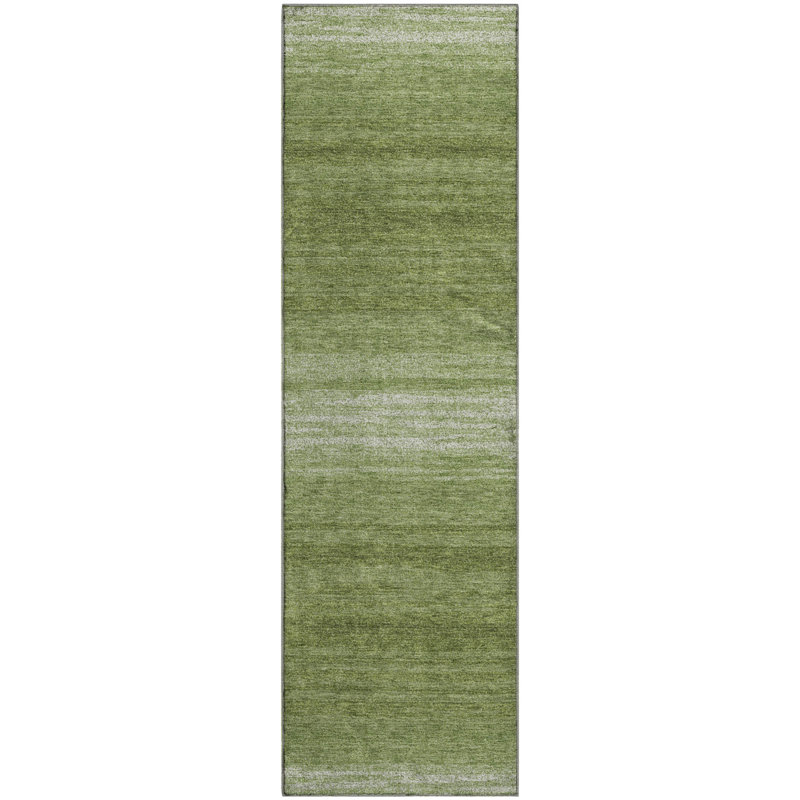 Premium Machine Washable Birchview AMF1033 Striped Rug, Runner 2'3" x 7'6"