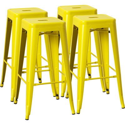 Lansing Iron Counter Stool with Steel Frame