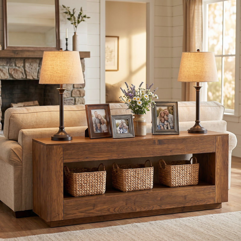 70.86cm Solid Wood Console Table