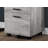 Contemporary Rolling Mobile File Cabinet With Storage Drawers And Printer Stand, Ideal For Modern Office Work
