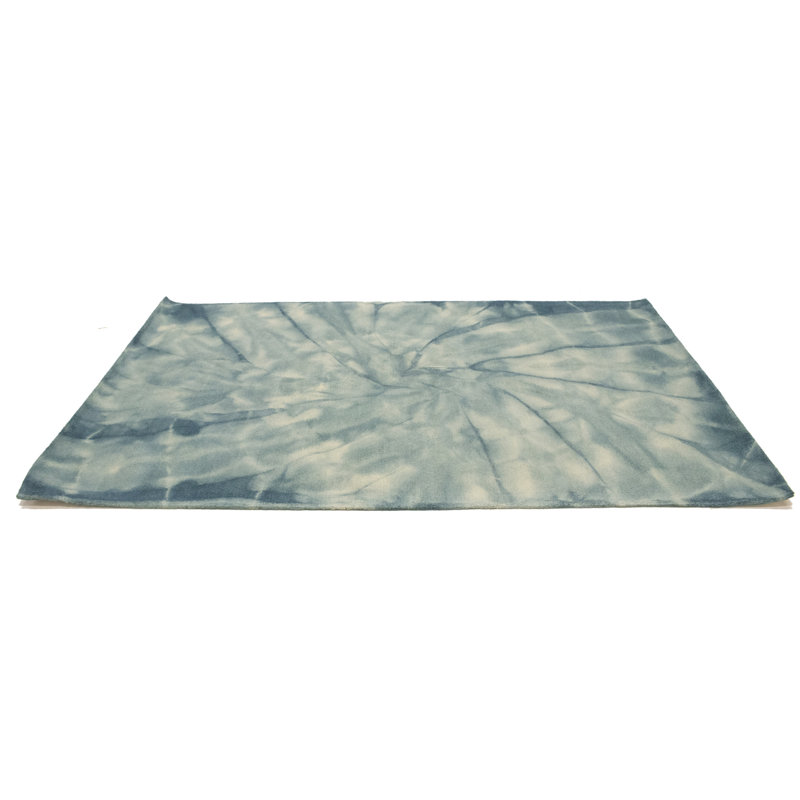Tapis oriental foncé sarcelle 5X8