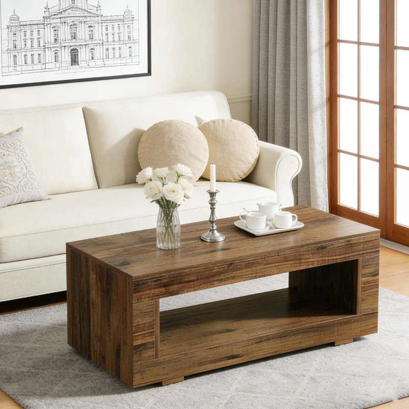 Farmhouse Coffee Table With Storage