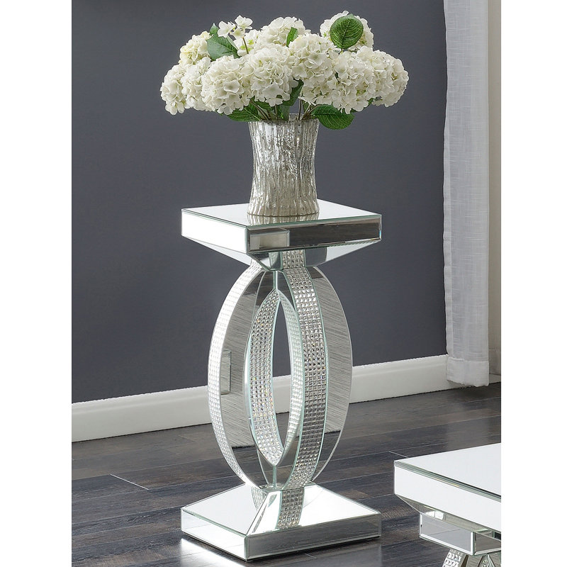 Empire Silver Square Side End Table