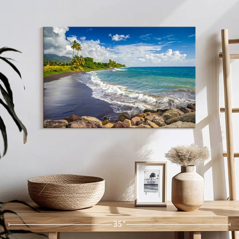 Ravi Saint Kitts plage noire, H 16 po x l 24 po