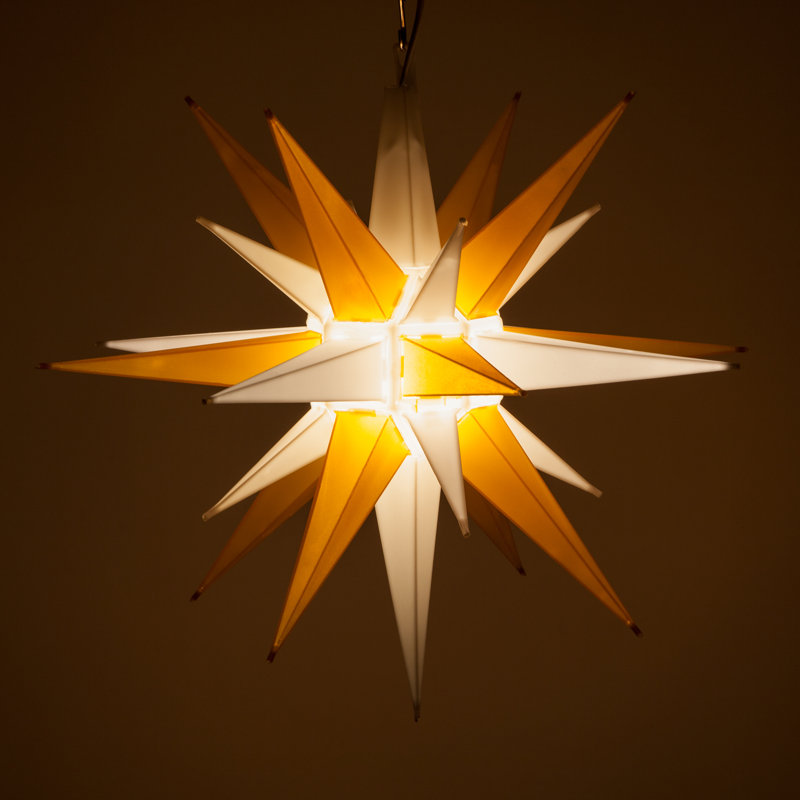 DEL Moravian Star, Blanc / Doré