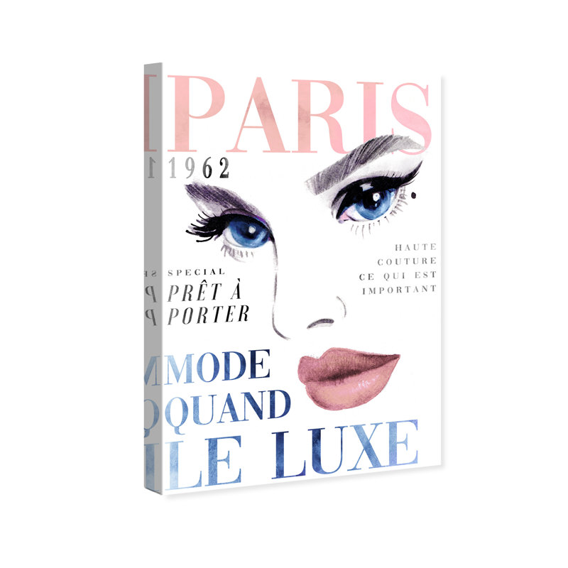 " Cover Paris Portrait Couture ", 24" H x 16" W x 0.8" D