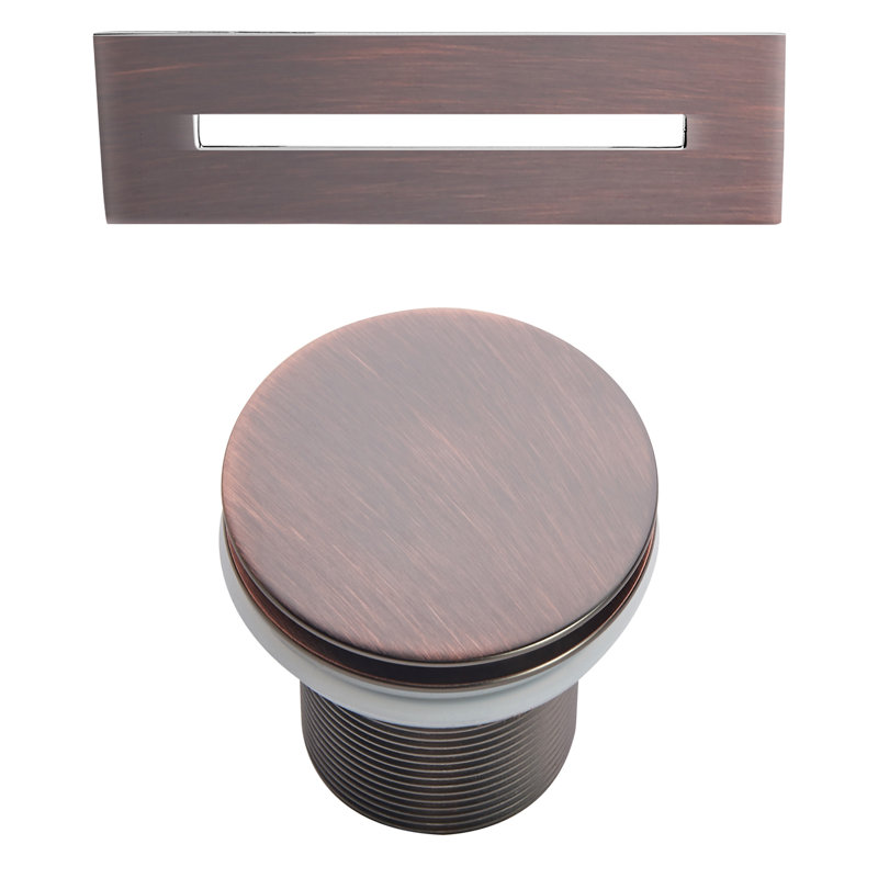 Vincent 70.62'' x 33.25'' Soaking Acrylic Bathtub, Oil Rubbed Bronze