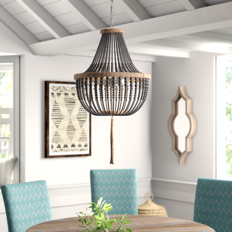 Llandel 3 - Light Dimmable Empire Chandelier, Gray