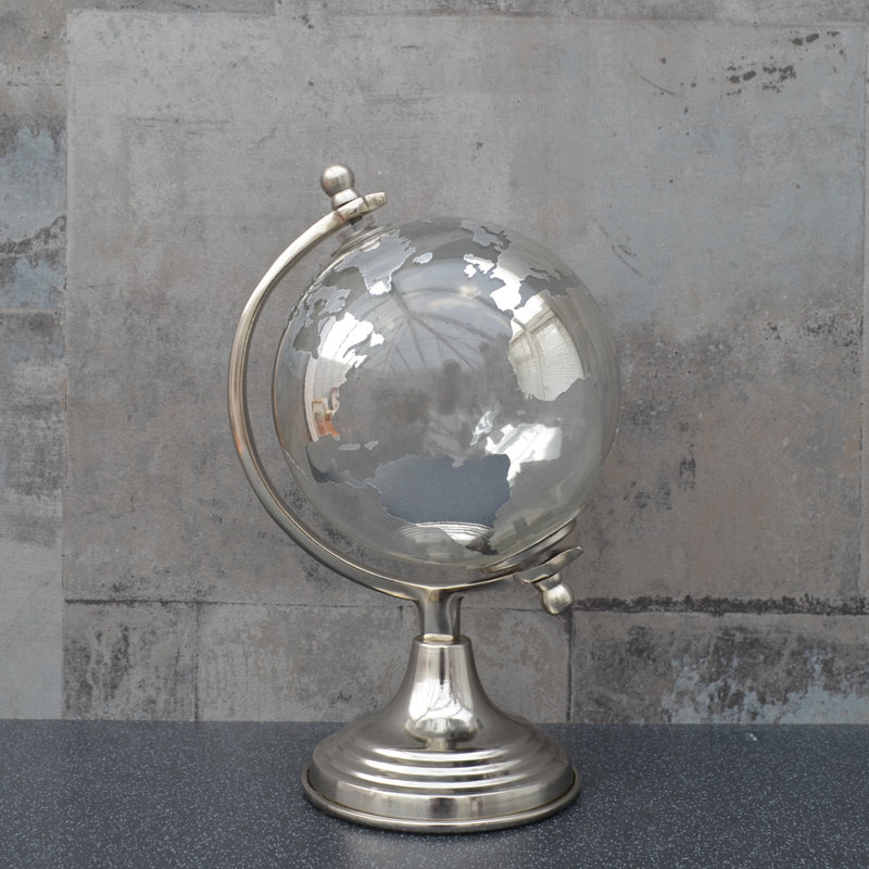 Plastic / Acrylic Tabletop Globe, 24cm H x 14cm W x 14cm D