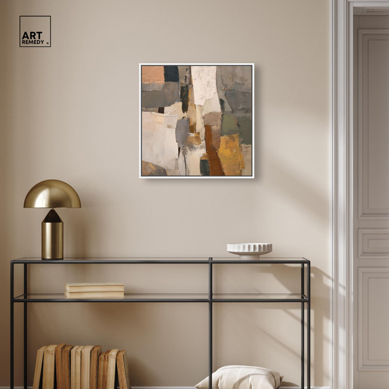 Impression sur toile Patchwork Plains II par Art Remedy, cadre blanc, 20 x 20, H 21 po x l 21 po, Cadre blanc