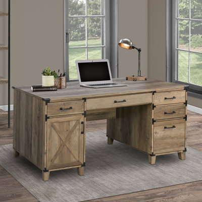 Nguyen 4-Drawer Rectangular Office Set